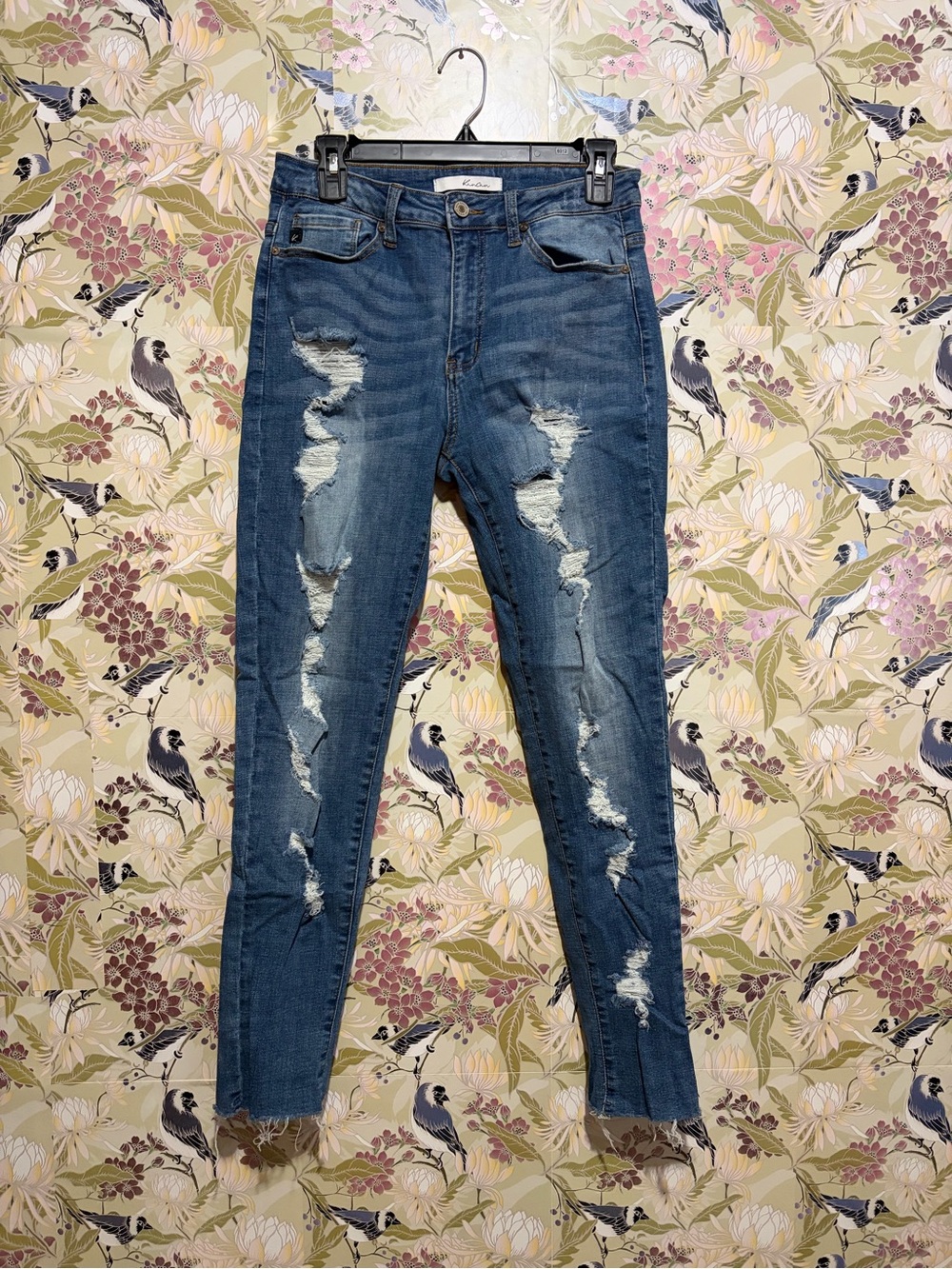 KanCan Medium Blue Ripped Skinny Jeans